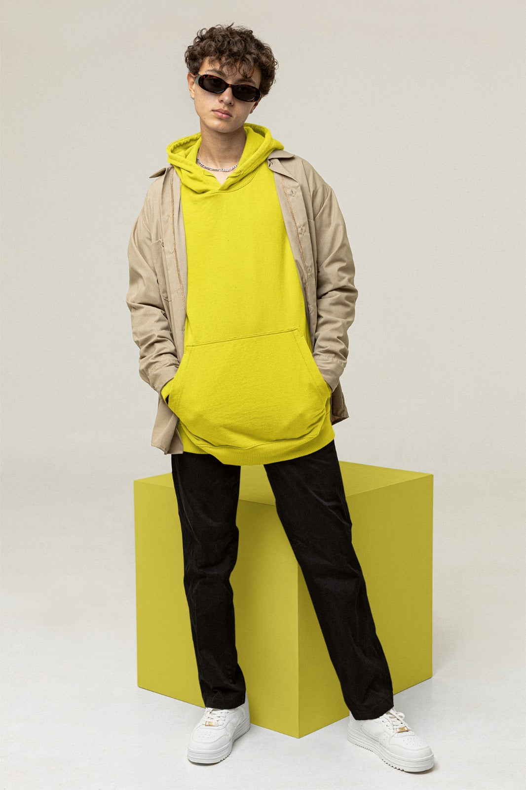A neon yellow color hoodie crafted with the finest materials for ultimate comfort and style.