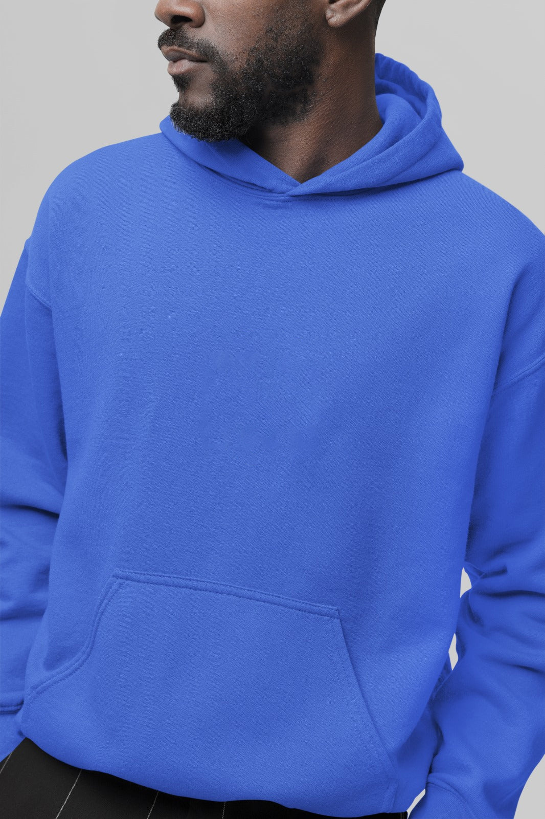 This royal blue hoodie offers a luxurious feel with its soft, premium fabric lining
