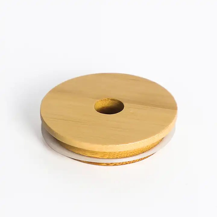 Cute Avocado Printed Glass Can