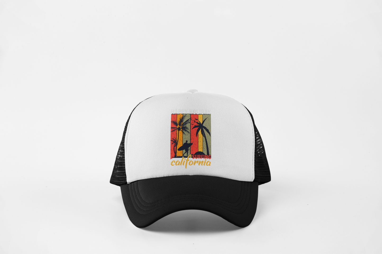 Surfing California Adjustable Unisex Trucker Hat