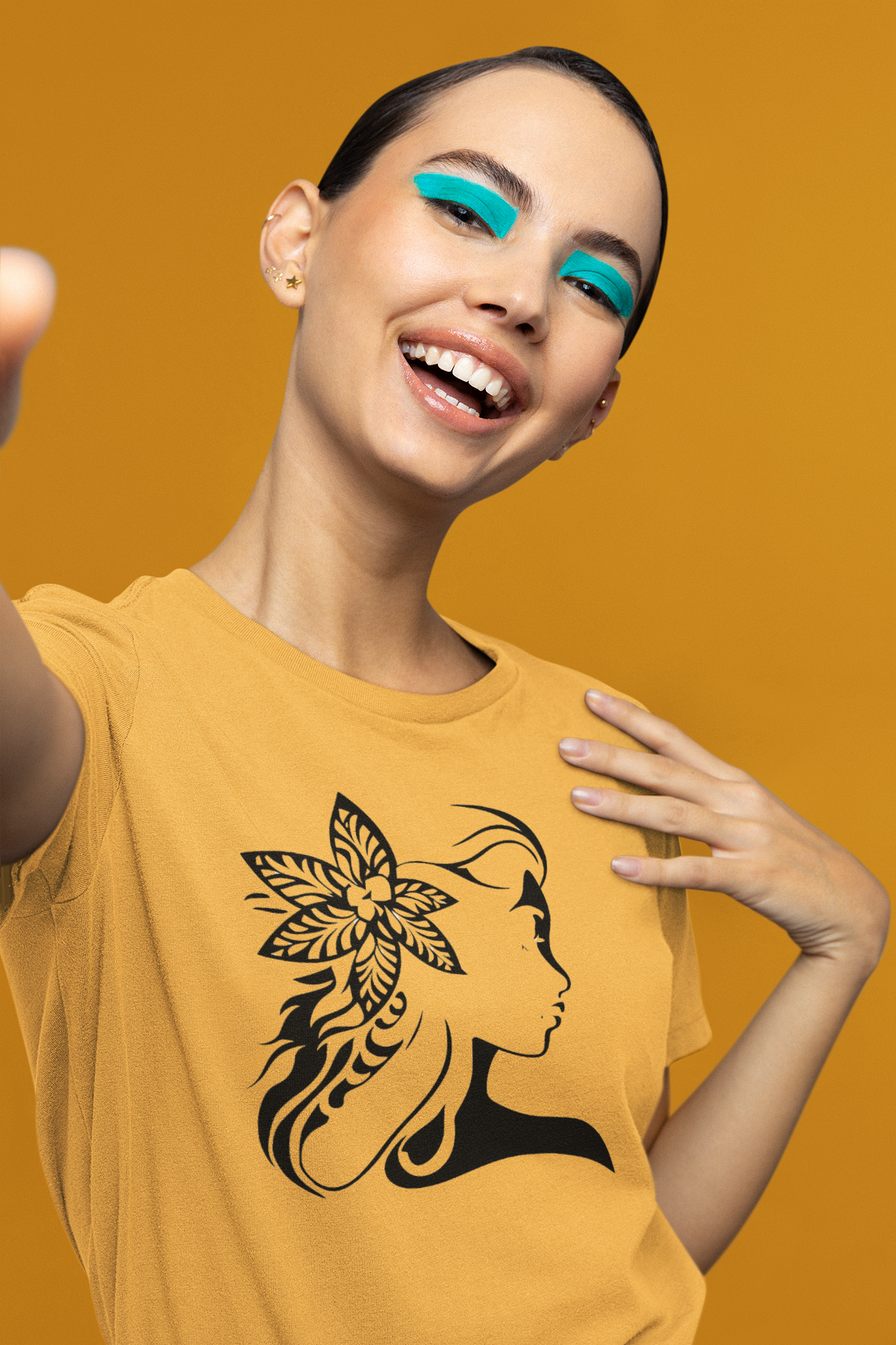 Floral Girl Graphic Tee