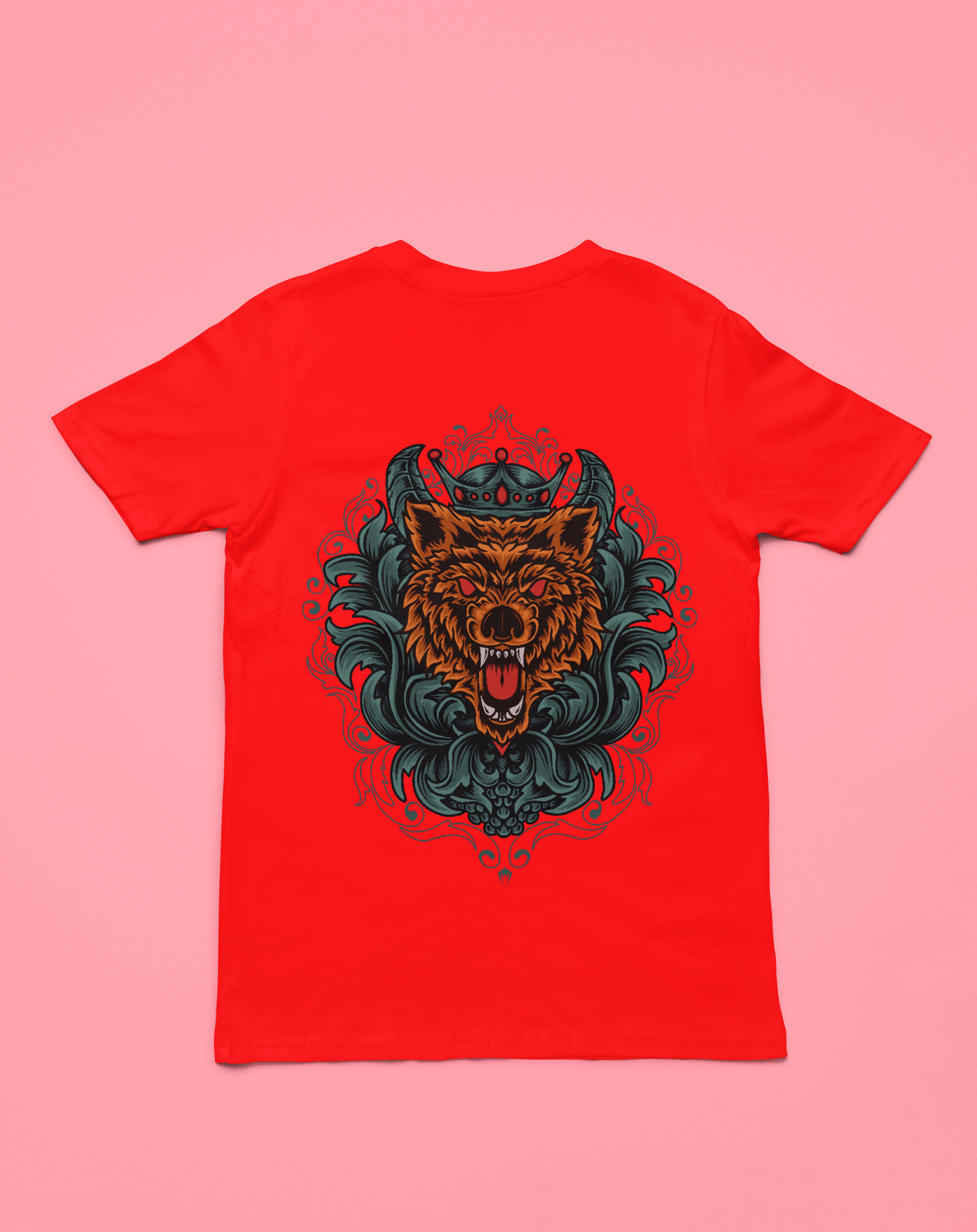 Scary bear printed t-shirt