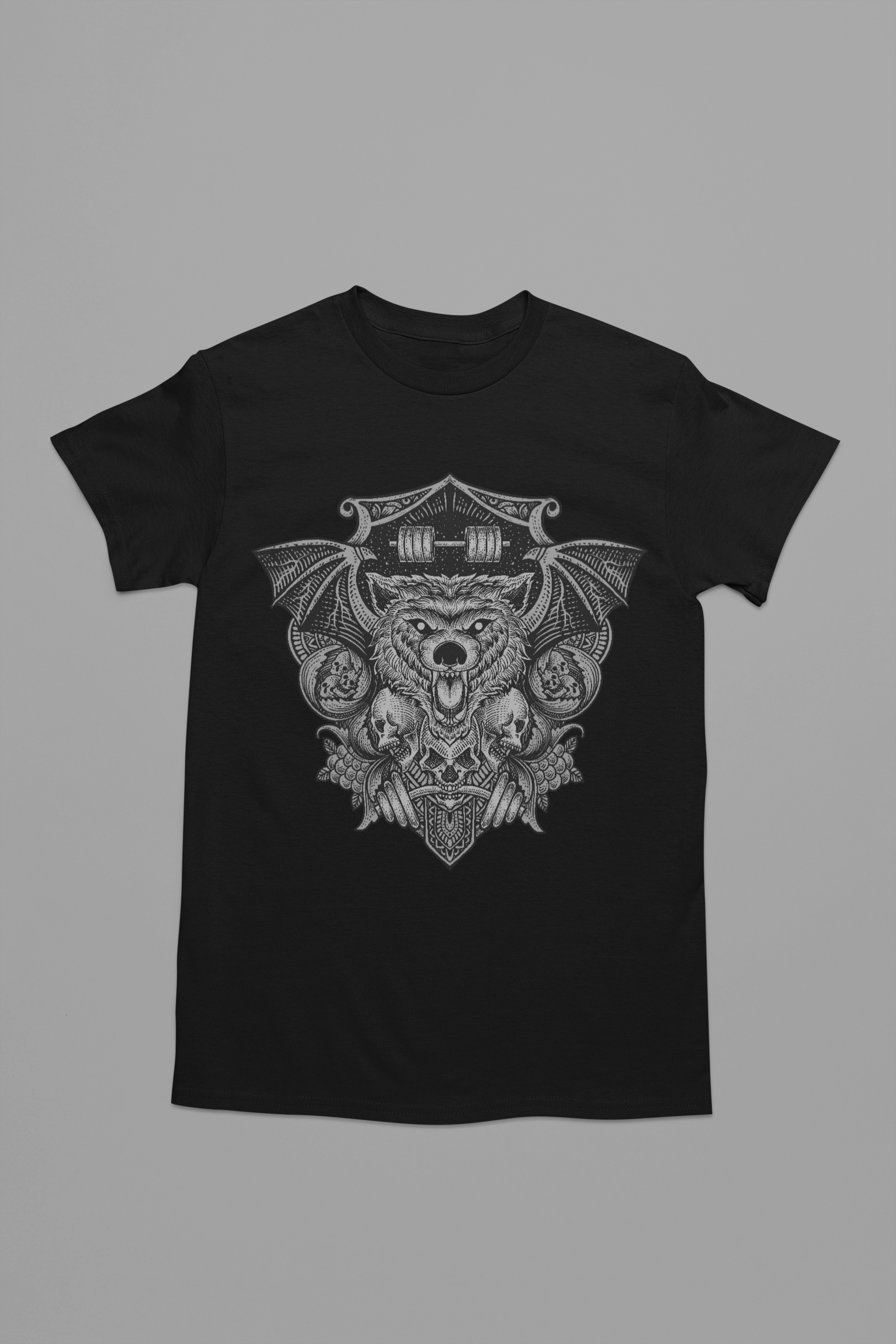 A shirt that embraces the night's horrors with a 'Nocturnal Nightmare Bat' graphic.