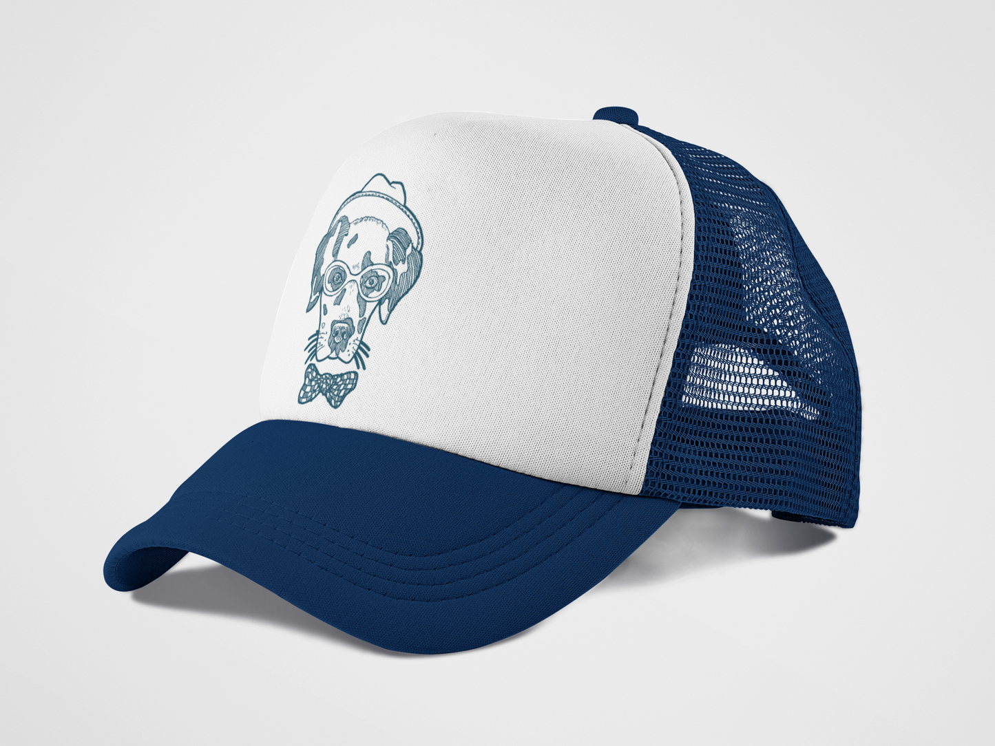 The Cool Dog Graphic Adjustable Unisex Trucker Hat